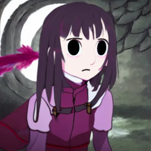 Prompt: still of Arya stark in Puella magi madoka Magica