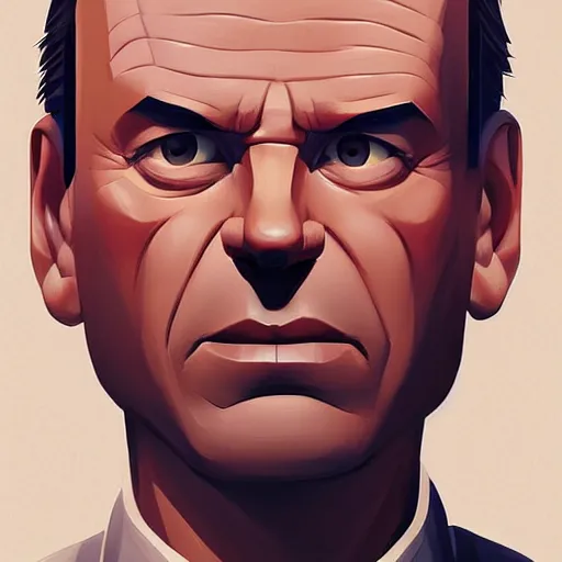 Image similar to face icon stylized minimalist die hard, loftis, cory behance hd by jesper ejsing, by rhads, makoto shinkai and lois van baarle, ilya kuvshinov, rossdraws global illumination