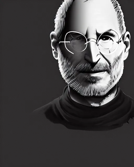 Image similar to steve jobs as kakashi, portrait, intricate, artstation