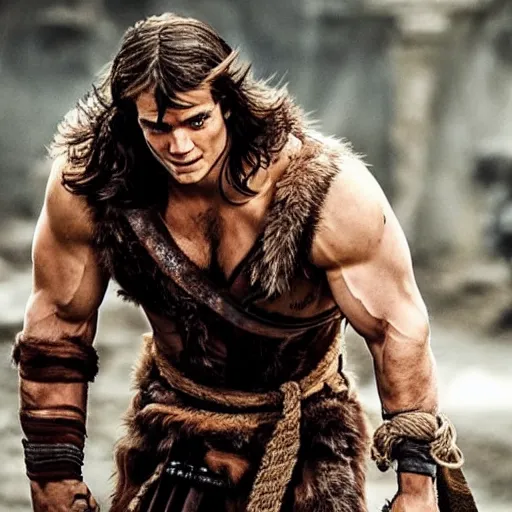 Image similar to Henry Cavill as Barbarian