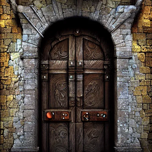 Prompt: the door to darkness from kingdom hearts in italy, digital photography, highly detailed, panning shot