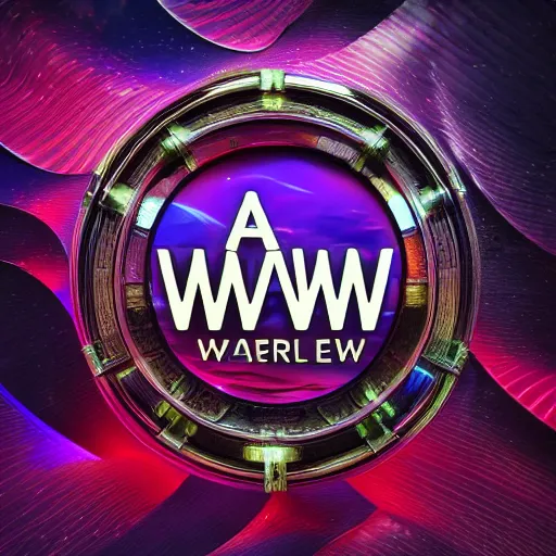 Image similar to a and w vaporwave logo, digital art, cosmic, 3 d high definition, trending on art station, photorealistic, high resolution, 8 k, octane, hyper detailed, insane details, intricate, elite, ornate, elegant trend, highly detailed and intricate, sharp focus, photography, unreal engine