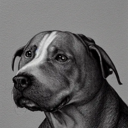 Image similar to a hyperrealistic painting of a steampunk pitbull dog, by john kenn mortensen, highly detailed,