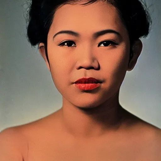 Image similar to A Filipino woman who looks like Drake to a degree, portrait, by Philippe Halsman, Yousuf Karsh