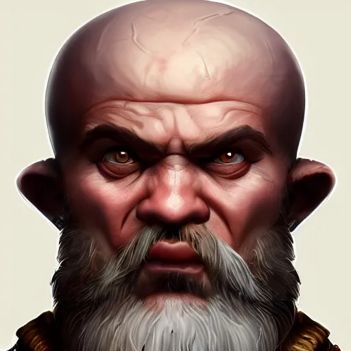 Prompt: a detailed portrait painting of the dwarf cousin okri, from vermintide 2 video game, slayer, berserker, swinging axes, steampunk engineer, artstation, 8 k, fantasy