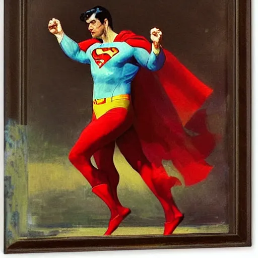 Image similar to superman by ilya repin