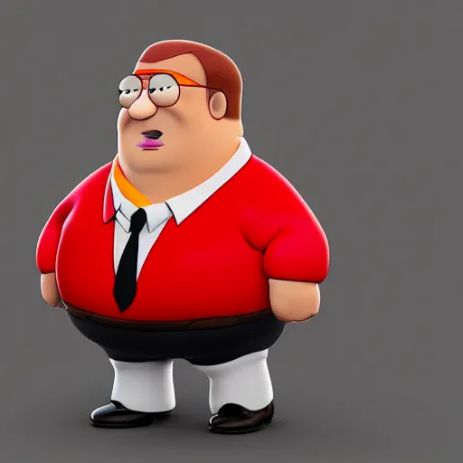 Image similar to peter griffin 3 d cg rendering, trending on artstation