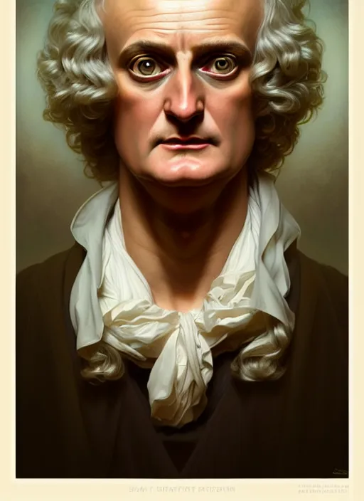 Image similar to symmetry portrait of isaac newton, studio lighting, intricate, elegant, highly detailed, digital painting, artstation, concept art, smooth, sharp focus, illustration, art by artgerm and greg rutkowski and alphonse mucha