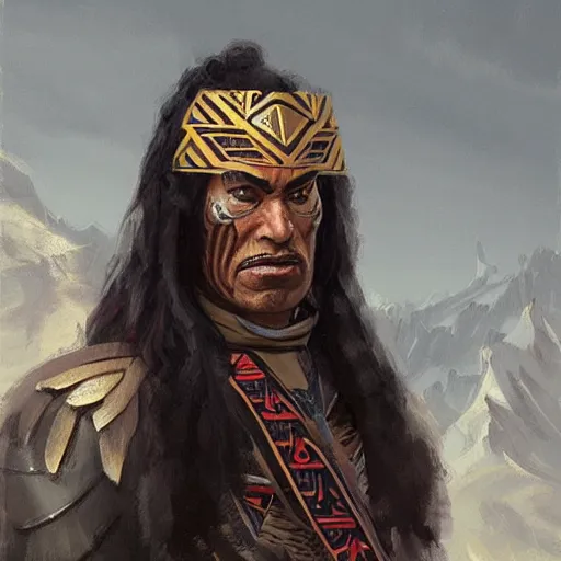 Image similar to Maori Tlingit Klingon by Greg Rutkowski