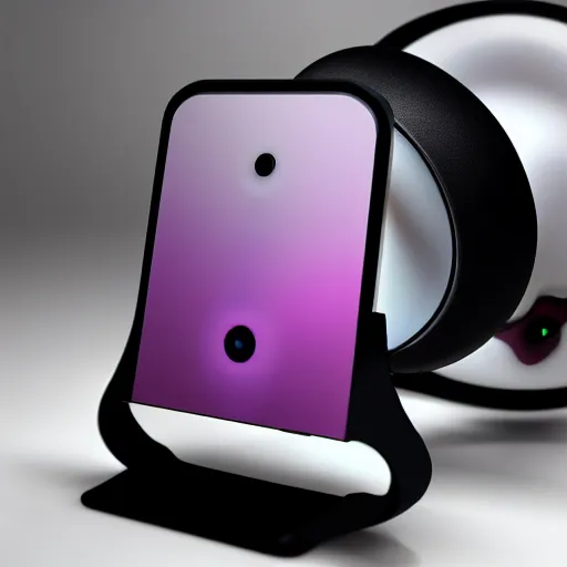 Prompt: wireless headphone stand, futuristic, techno, cyberpunk, product design, render, concept, fun, neon, modern