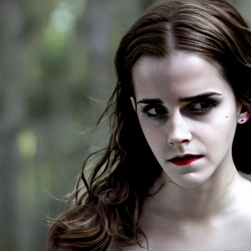 Image similar to emma watson as a vampire from twilight