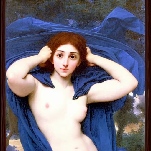 Prompt: portrait of Rowena Ravenclaw as the embodiment of Truth by Bouguereau