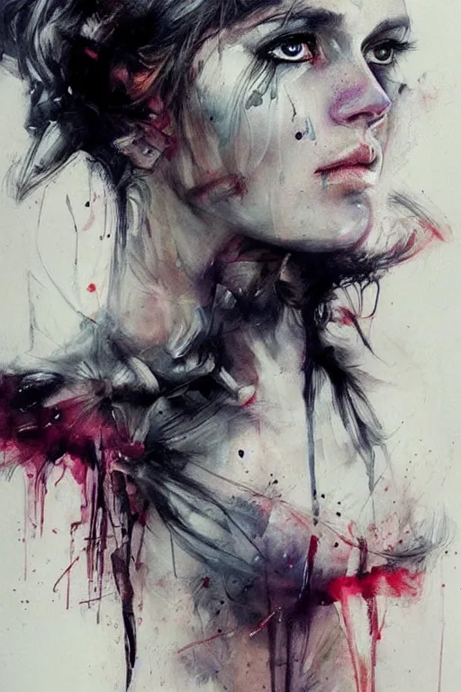 Image similar to valkyrie warrior woman portrait art by agnes cecile, beautiful, soft, smooth