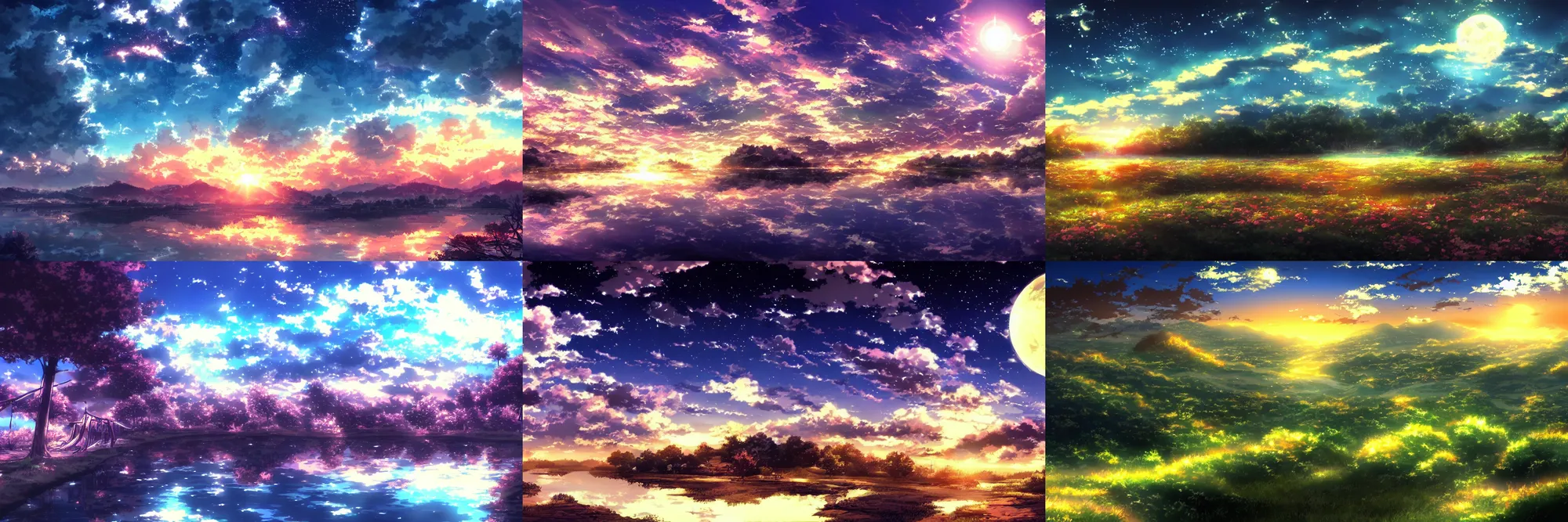 Prompt: beautiful hd anime landscape, nigth, wallpaper