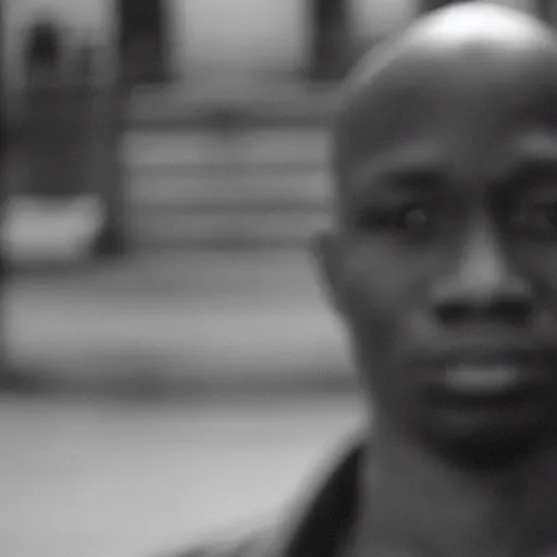 Image similar to cctv footage of an african - american male staring into the camera