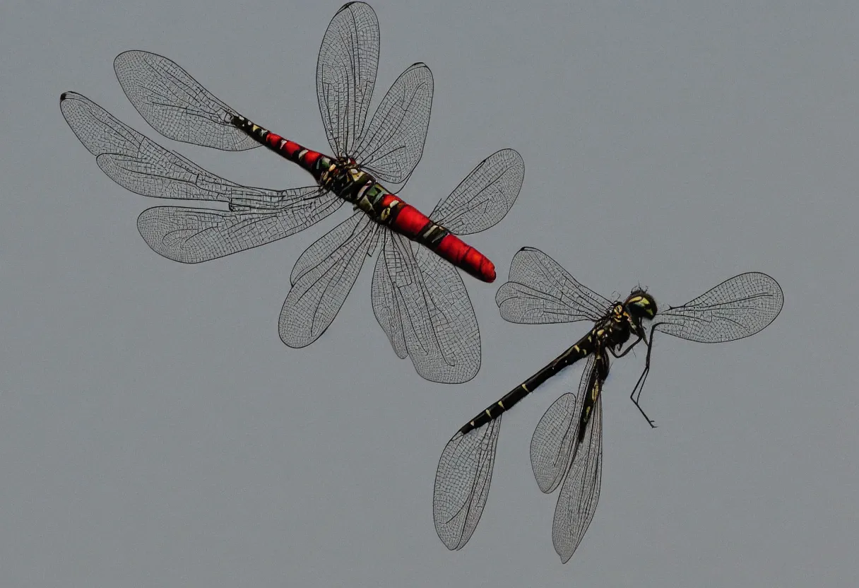 Prompt: chinese dragon fly in sky