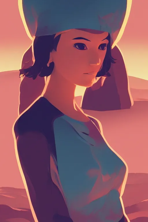 Image similar to single hermit in the desert, smooth face, centered median photoshop filter cutout vector behance hd by artgerm, jesper ejsing, by rhads, makoto shinkai and lois van baarle, ilya kuvshinov, rossdraws, illustration, art by ilya kuvshinov and gustav klimt