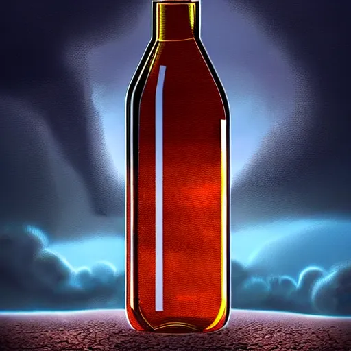 Image similar to tornado in a bottle, digital art, trending on artstation