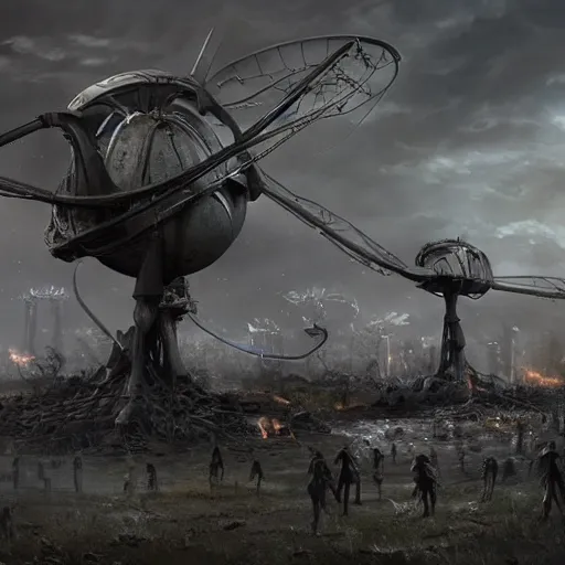 Prompt: war of the worlds, cgstation, photorealistic