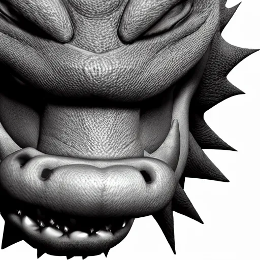 Prompt: photorealistic bowser, 4 k, 3 5 mm,