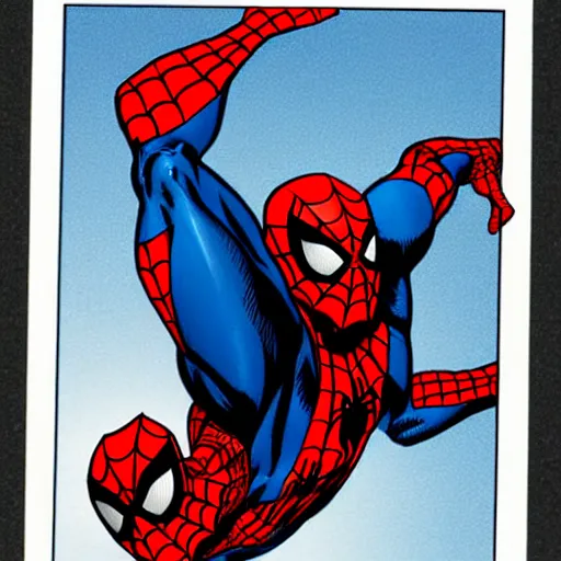 Image similar to spider - man drawn by quinton hoover mtg card art,