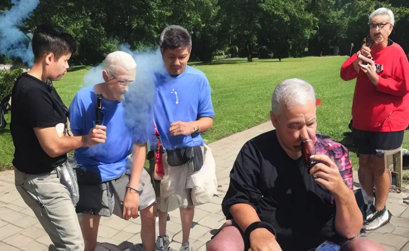 Prompt: vaping with seniors