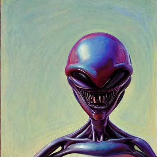 Image similar to alien by wayne thiebaud