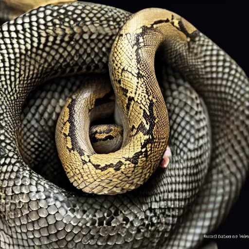 Image similar to a snake wearing a vest