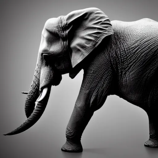 Prompt: an elephant wearing a VR headset on its head.