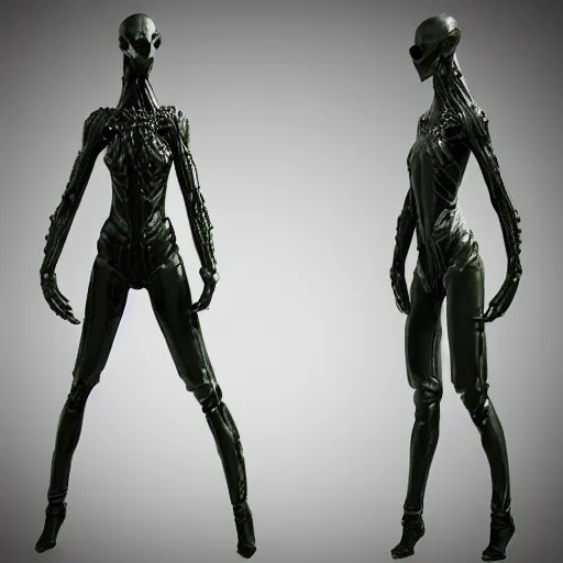 Image similar to videogame model 3 d scifi alien fantasy mystical esoteric creature