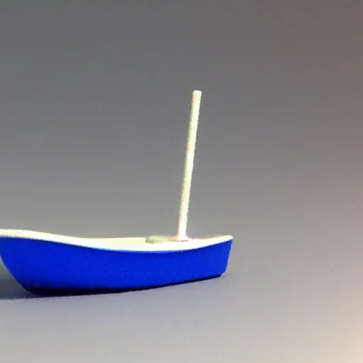 Image similar to 3 d printed benchy boat, test 3 dprint, plastic boat toy