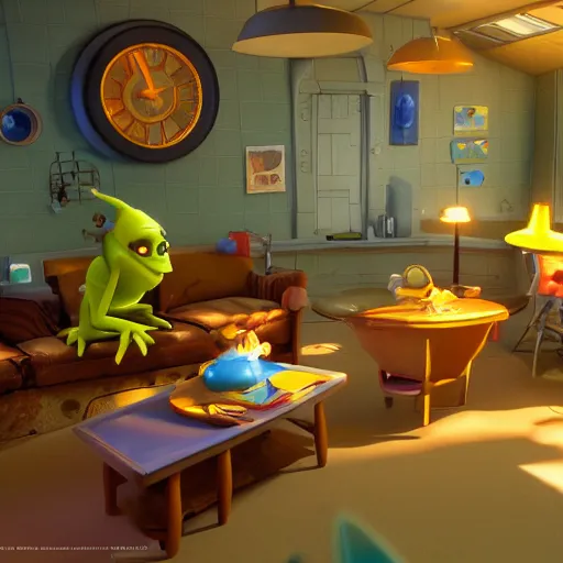 Image similar to pixar environment, renderman