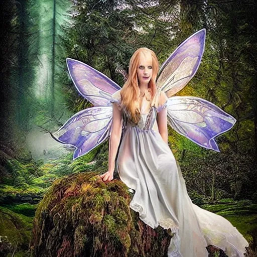 Image similar to photo of a real-life fantasy stunningly beautiful cottagecore fairy