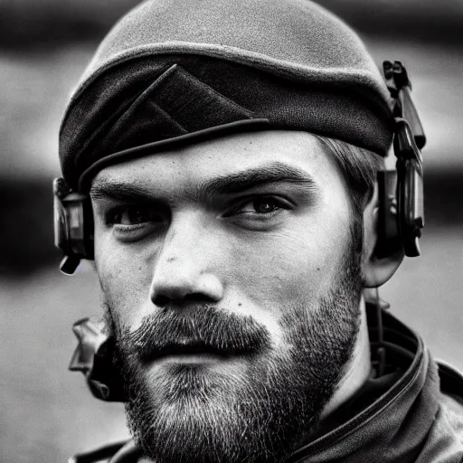 Image similar to pewdiepie as a british special air service soldier, highly detailed, cinematic lighting, photorealistic