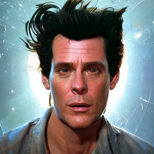 Prompt: hyperrealistic film still of ace ventura hiding in space, prey, stunning 3 d render, inspired by istvan sandorfi & greg rutkowski & unreal engine, perfect symmetry, dim volumetric cinematic lighting, 8 k octane comprehensive render, extremely hyper - detailed, incredibly lifelike attributes, intricate, real flesh texture, masterpiece, artstation, stunning,