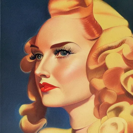 Image similar to portrait illustration by earle bergey