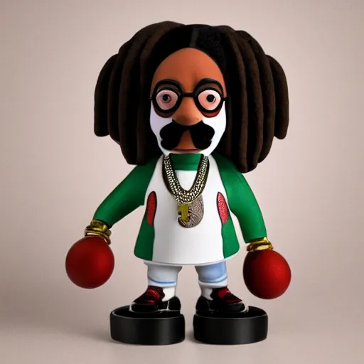 Prompt: Snoop Dogg amiibo, product photo, studio lighting