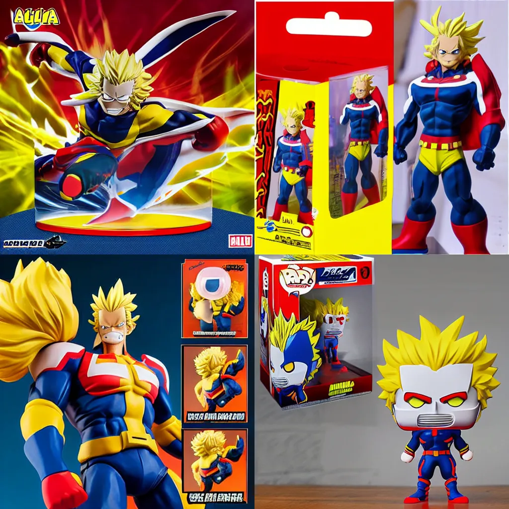 Prompt: Figura All Might My Hero Academia Soft Vinyl