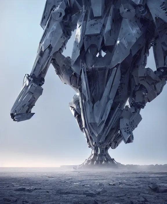 Prompt: surreal covenant deformation mecha tower, futuristic berserk white architecture in the beach in iceland, foggy, highly detailed, digital painting, arstation, concept art, hyperealistic octane render, unreal engine,