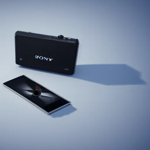 Image similar to isometric 3 d low - poly render of a sony walkman, soft lighting, unreal engine 5