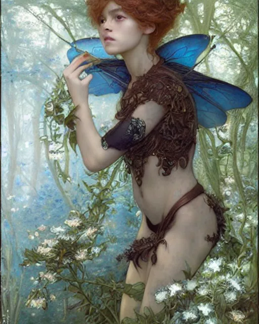 Image similar to a beautiful fairy, by Edgar Maxence and Ross Tran and Michael Whelan and Boris Valejo