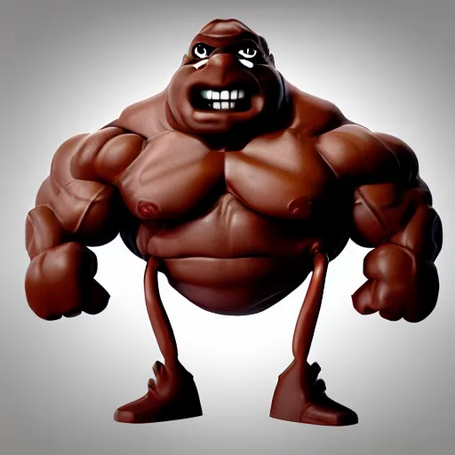 Image similar to minion as a bodybuilder, unreal engine 5, artstation