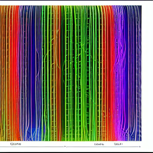 Prompt: extremely 33 sine waves of thick network cables detailed beautiful house of levels made of multi-colored plastic balls jelly holo hair .sine waves of thick network cables grok network cables. wrapped multi-colored concrete and glass and translucent material , stunning volumetric light, sunset, long , stunning sky, zen sand carved lawn, drawing by Giacomo Burattini and Shania McDonagh and grok. it all, 8k