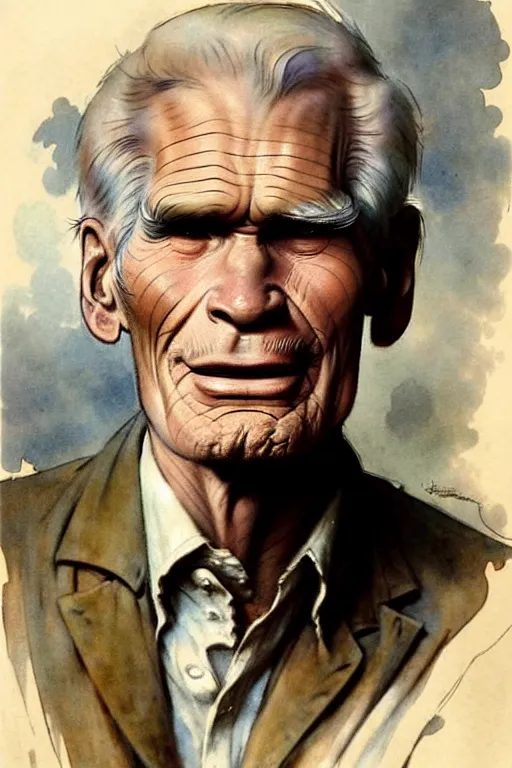 Image similar to (((((1950s charlton heston moses . muted colors.))))) by Jean-Baptiste Monge !!!!!!!!!!!!!!!!!!!!!!!!!!!