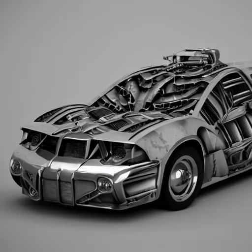 Prompt: hydra hydra mechanical decepticon car transformers car, hydra body and many heads, cinematic, diffuse light, rendered in povray