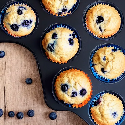 Image similar to a grouping of dogs and blueberry muffins that similar to each other