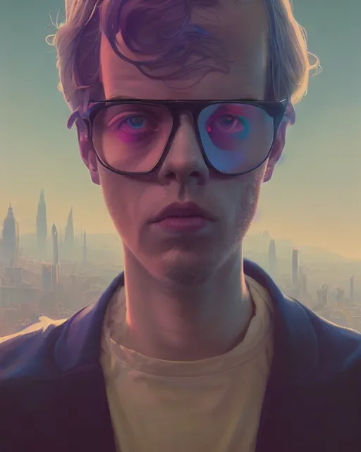 Image similar to highly detailed surreal vfx portrait of a cyberprep model, stephen bliss, unreal engine, greg rutkowski, loish, rhads, beeple, makoto shinkai and lois van baarle, ilya kuvshinov, rossdraws, tom bagshaw, alphonse mucha, global illumination, detailed and intricate environment