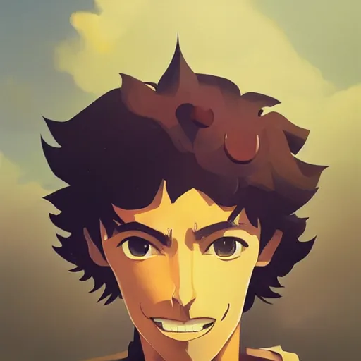 Image similar to face icon stylized minimalist cowboy bebop, loftis, cory behance hd by jesper ejsing, by rhads, makoto shinkai and lois van baarle, ilya kuvshinov, rossdraws global illumination