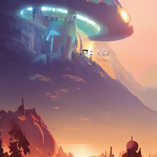 Image similar to hero world close encounters of the third kind, behance hd by jesper ejsing, by rhads, makoto shinkai and lois van baarle, ilya kuvshinov, rossdraws global illumination