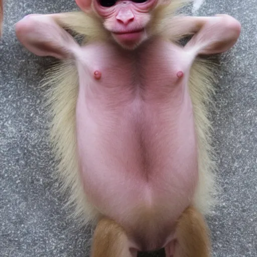 Image similar to hairless monkey